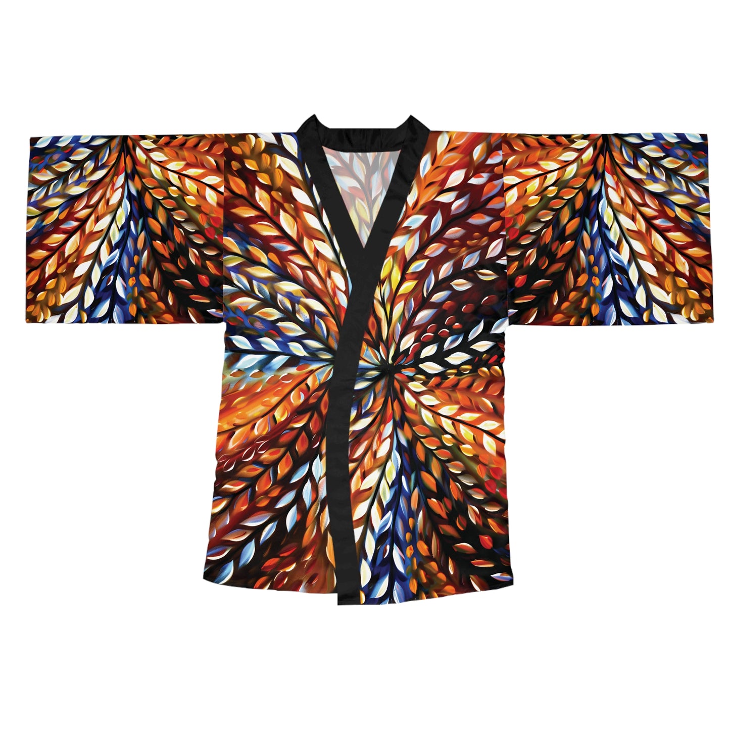 "Micro Beauty", Long Sleeve Kimono Robe