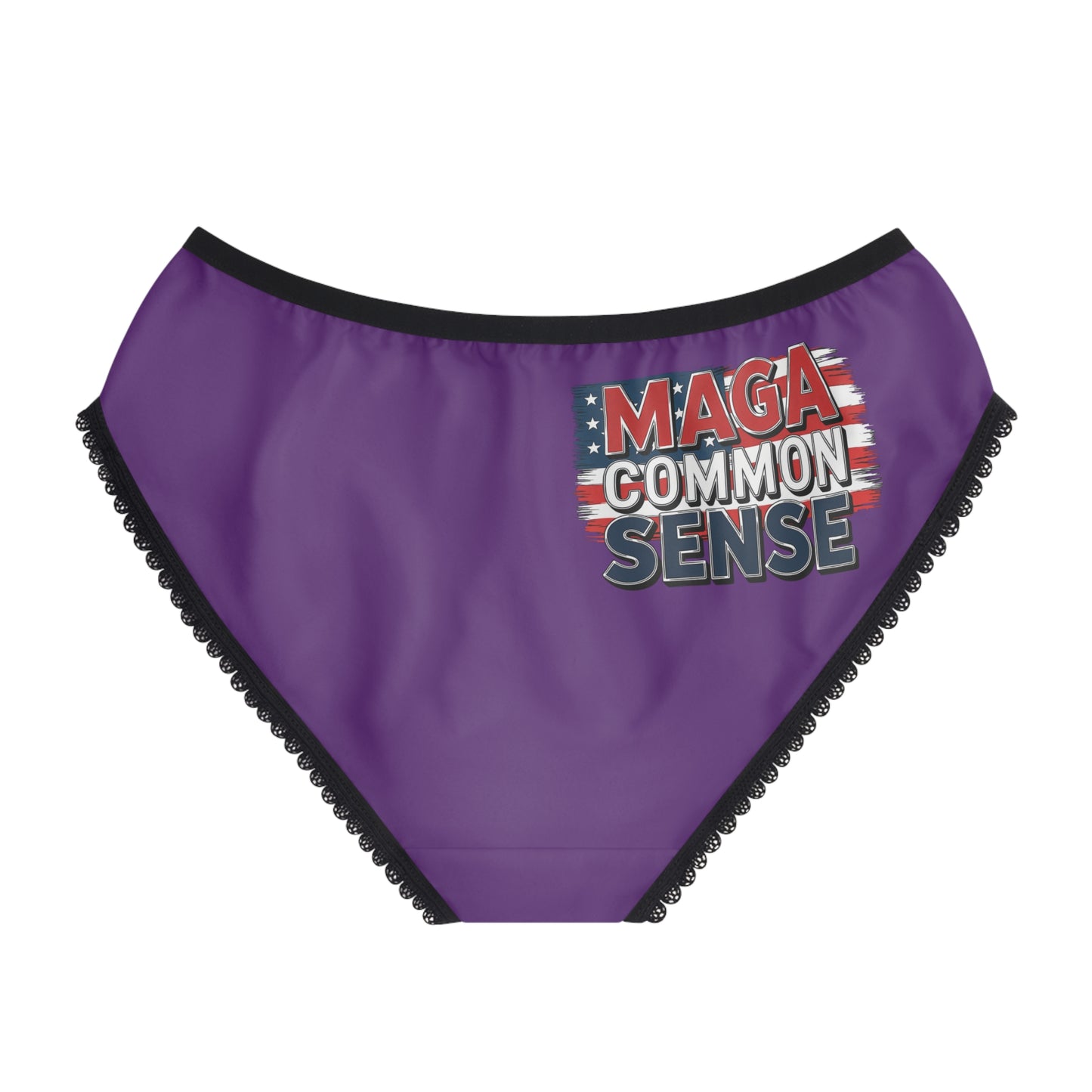 "MAGA Common Sense" #01, Women's Briefs (Jacaranda Midnight)