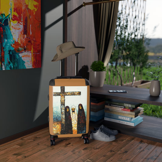 "At-the-Foot of the Cross - John 19:25", Suitcases (Light Brown)