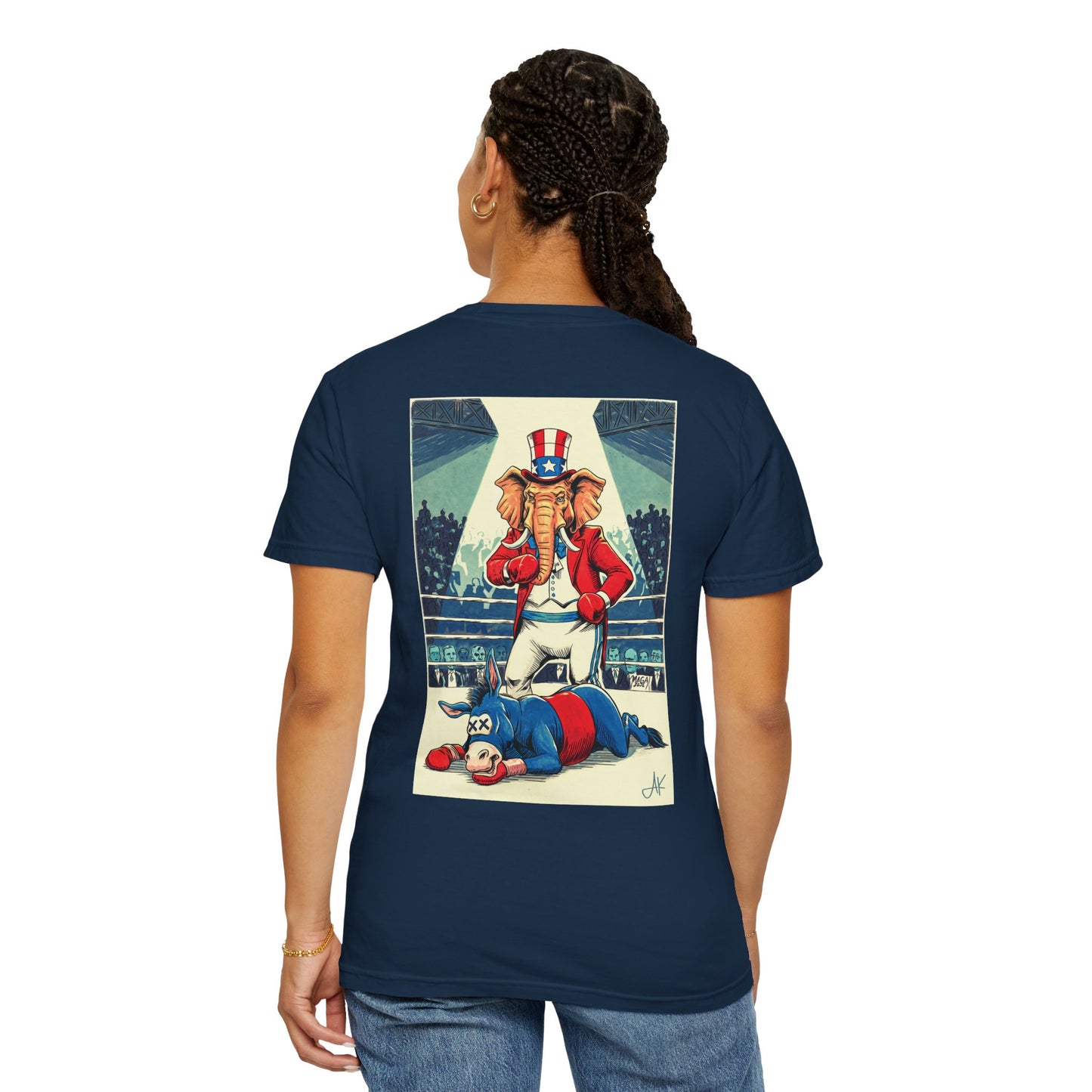 "Brutal Woke Knockout 2024", Unisex T-shirt (Dark Colors)
