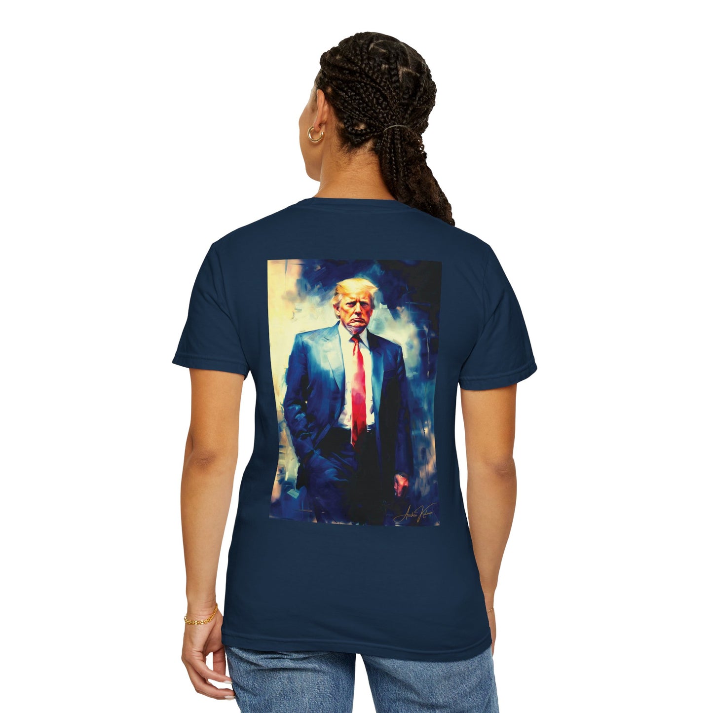 "Trump Portrait No. 6", Unisex T-shirt (Dark Colors)