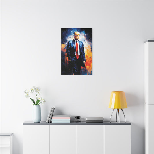 "Trump Portrait No. 22", Stretched Matte Canvas Fine Art Print