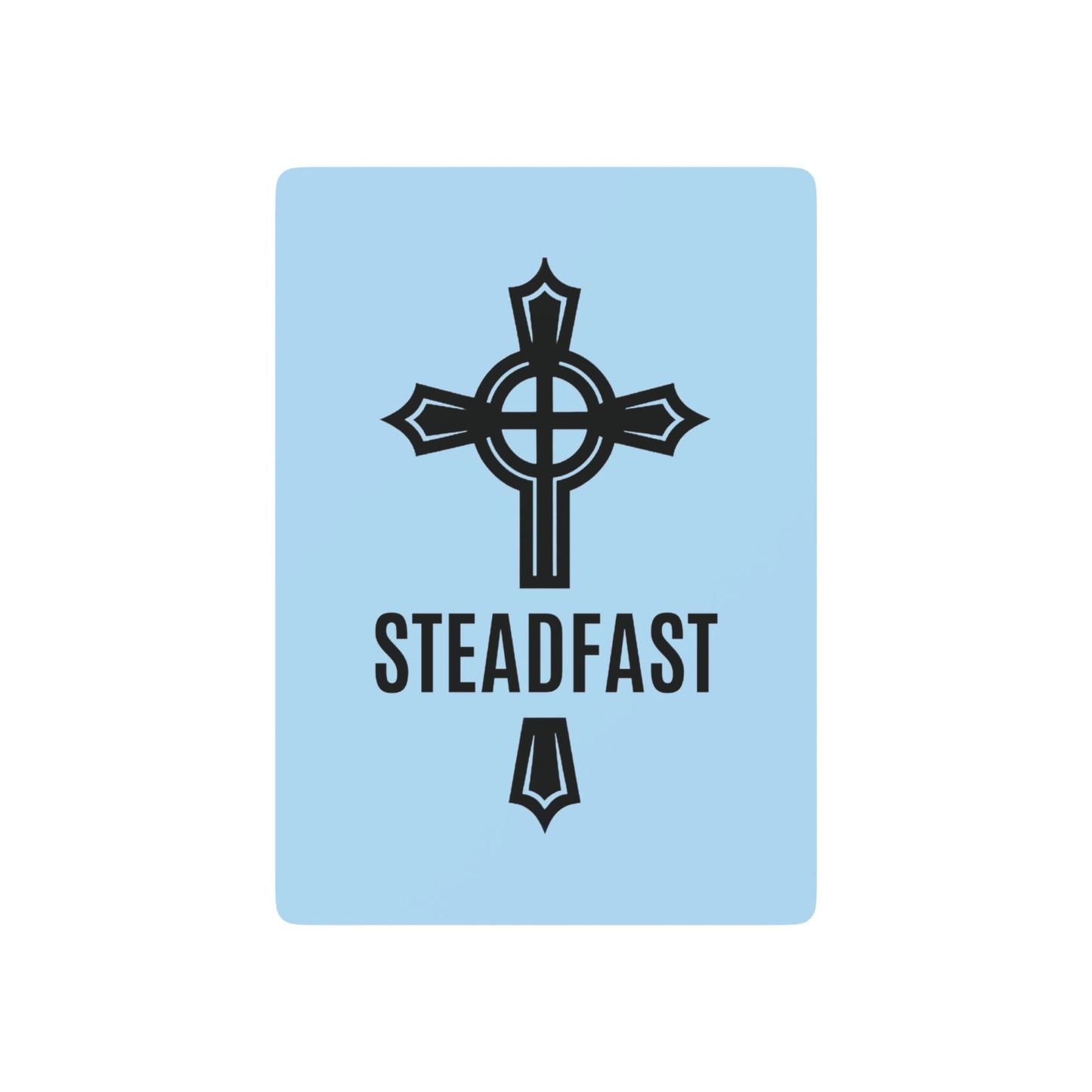 "Steadfast Cross", Christian Playing Cards (Boy Blue)