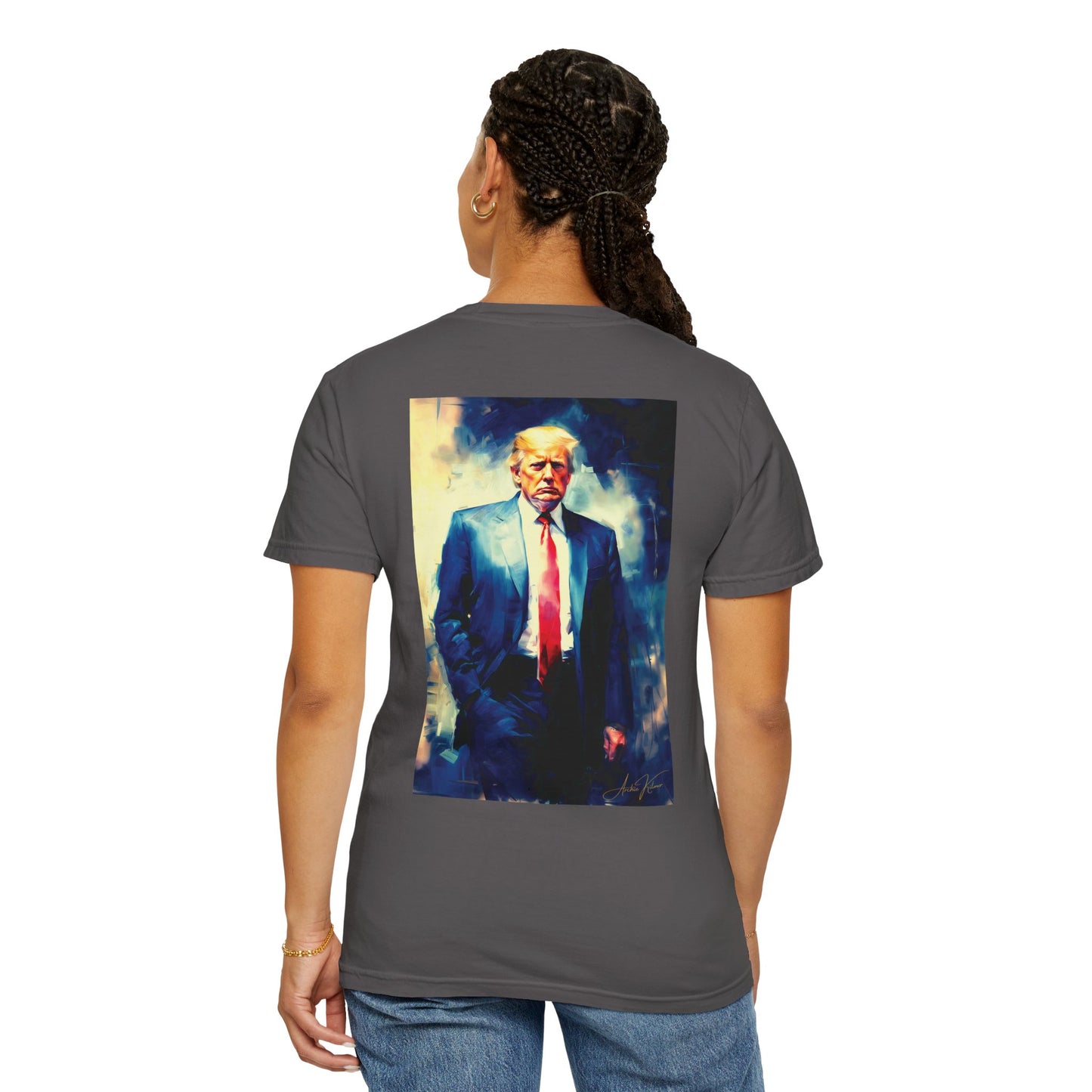 "Trump Portrait No. 6", Unisex T-shirt (Dark Colors)