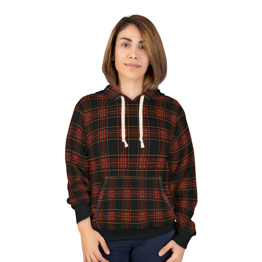 "Kilmor Gallóglach Tartan", Unisex Wearable Art Pullover Hoodie