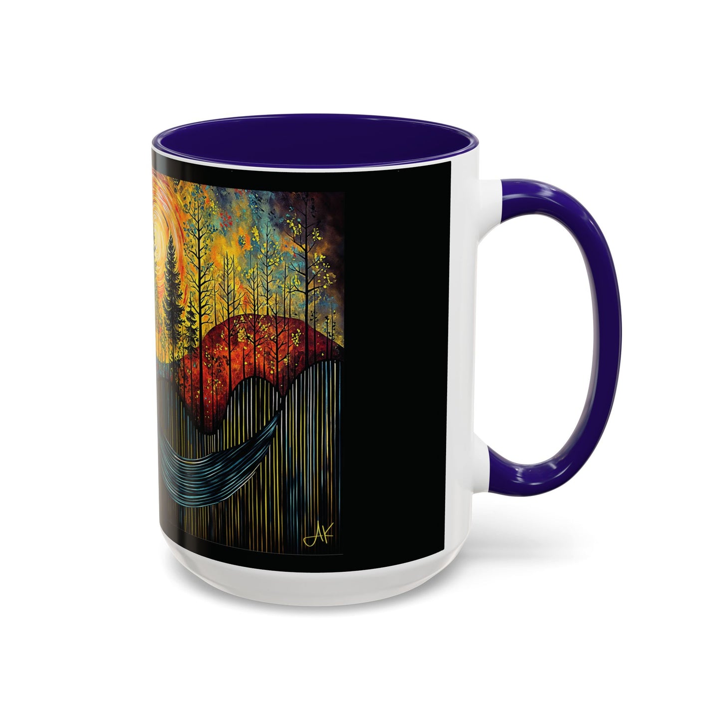 "Sacred Resonance", Colorful Mugs (11oz, 15oz)