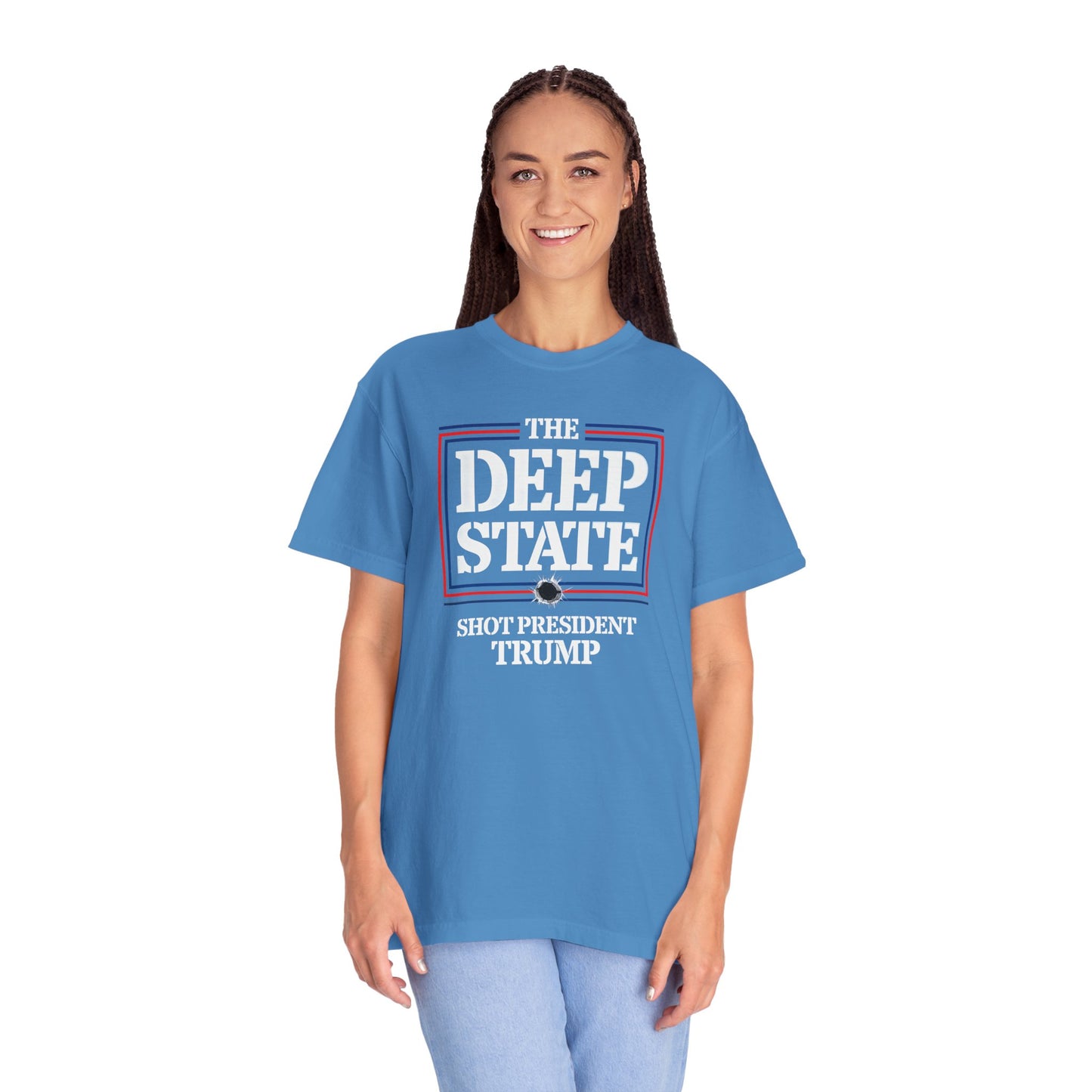 "The Deep State Shot President Trump" #01, Unisex T-shirt
