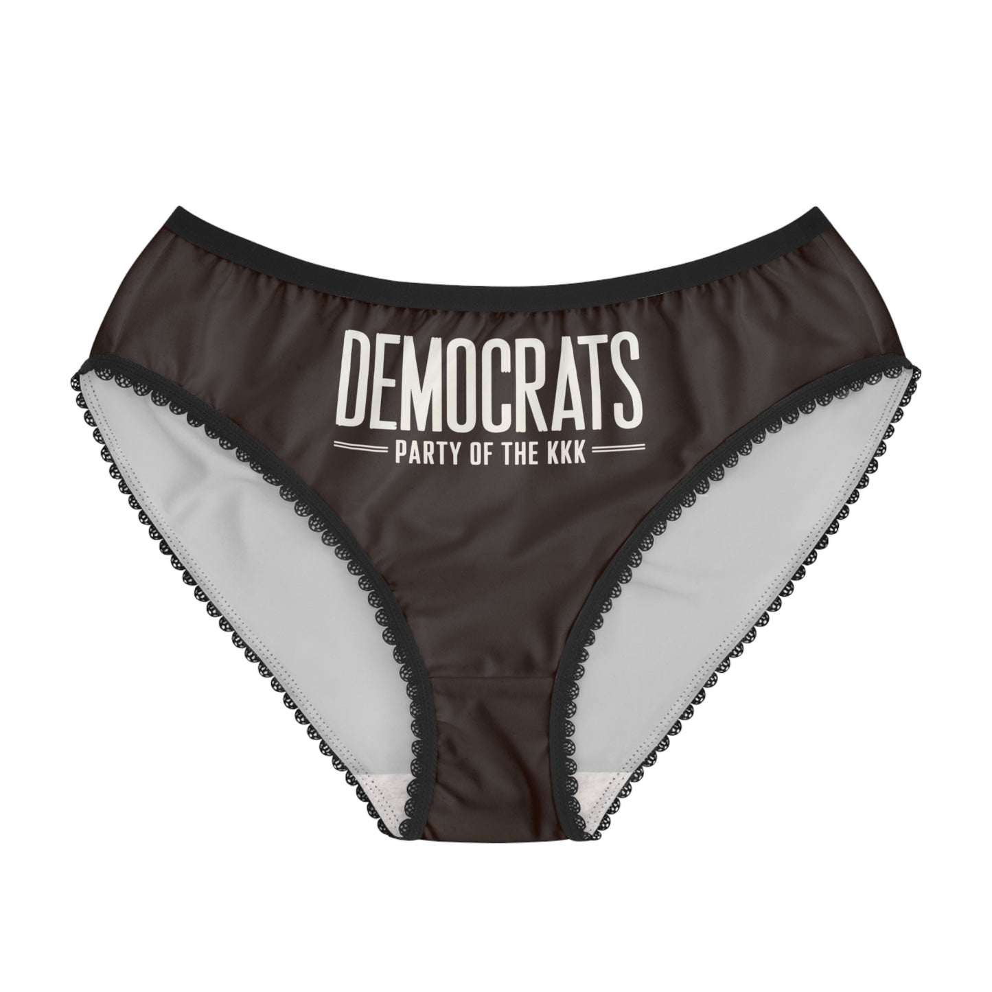 "Democrats - Party of the KKK", Women's Briefs (Rich Soil Brown)