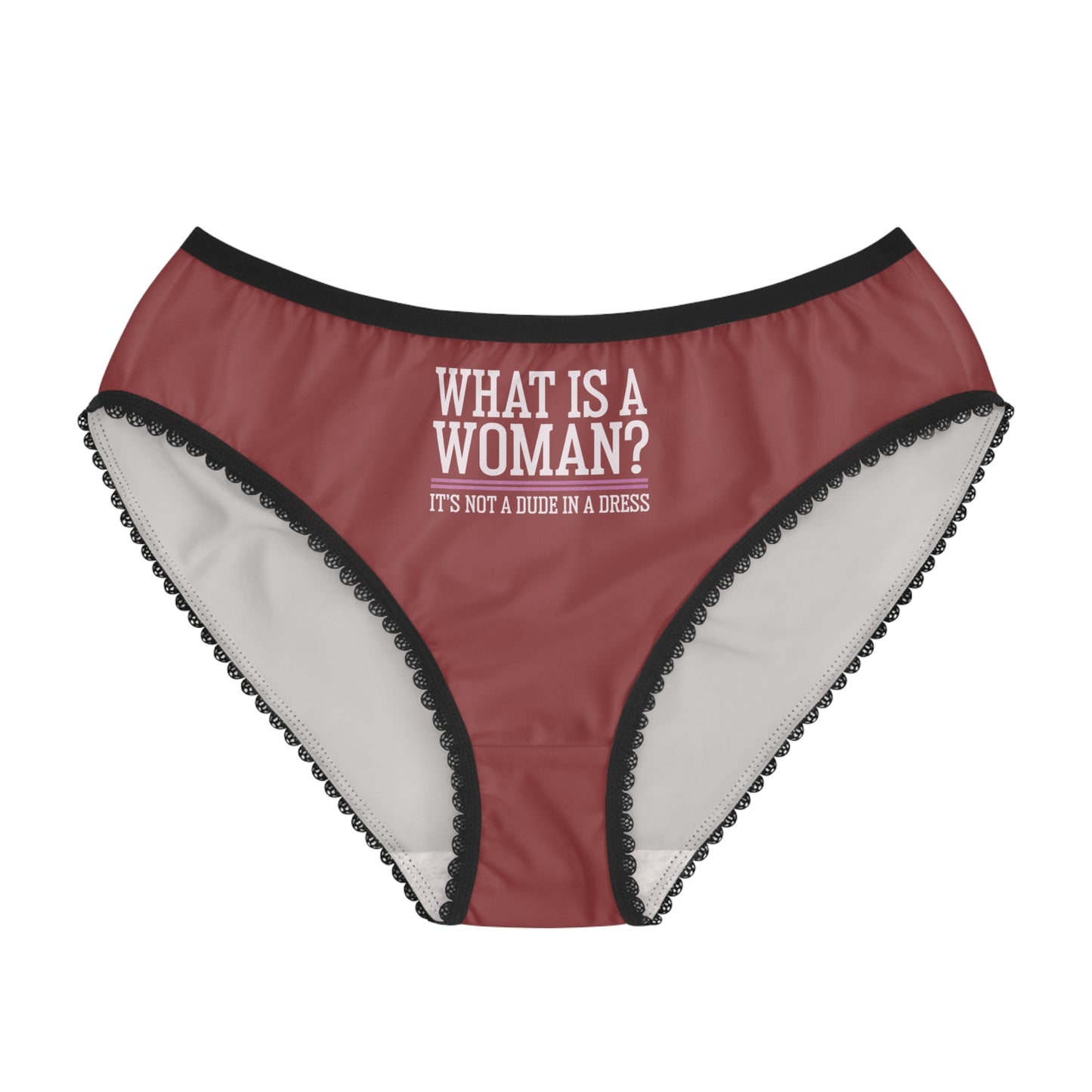 "What is a Woman" #02, Women's Briefs (Rosewood)