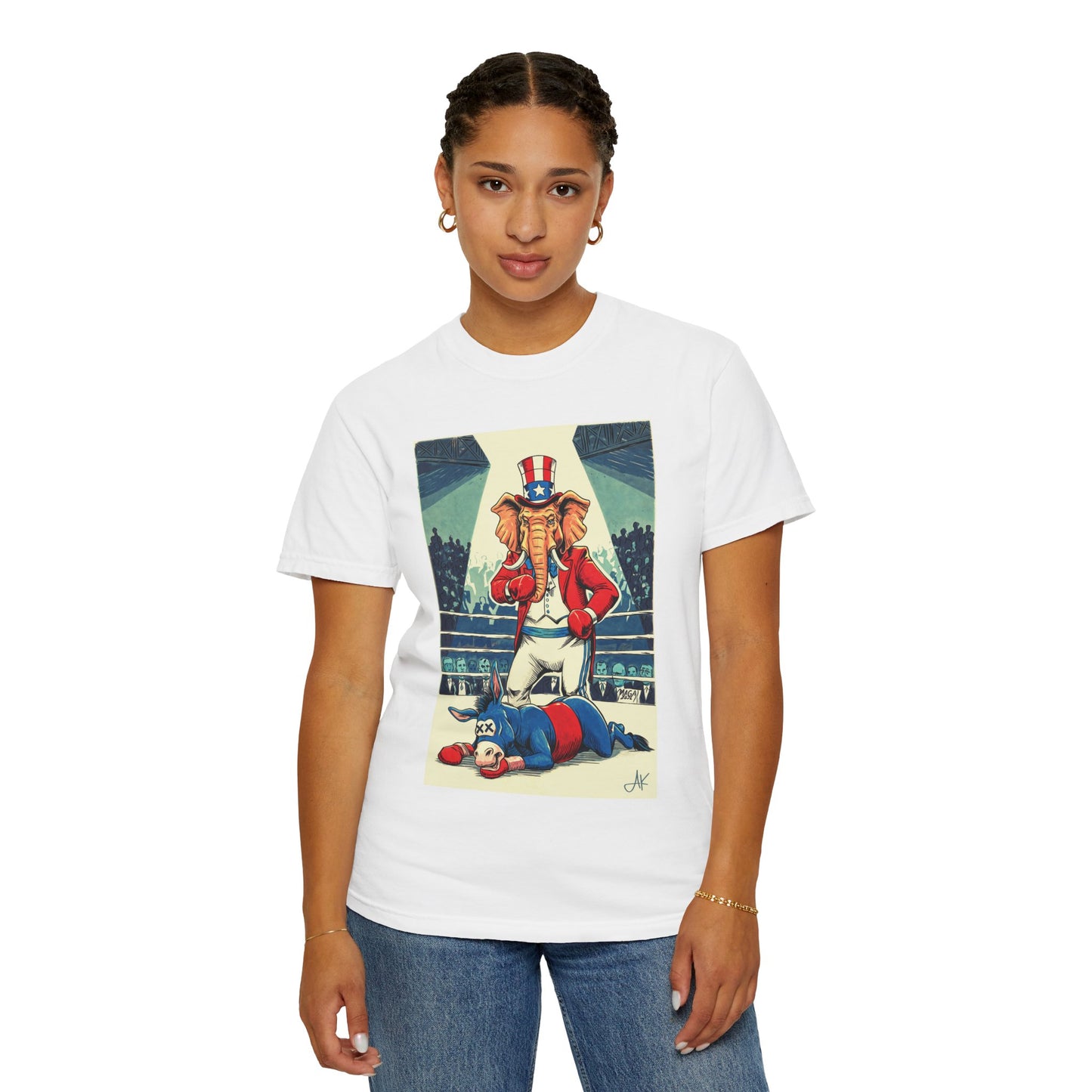 "Brutal Woke Knockout 2024", Unisex T-shirt (Light Colors)