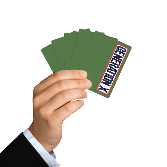 "Generation X", Retro Playing Cards (Fern Green)