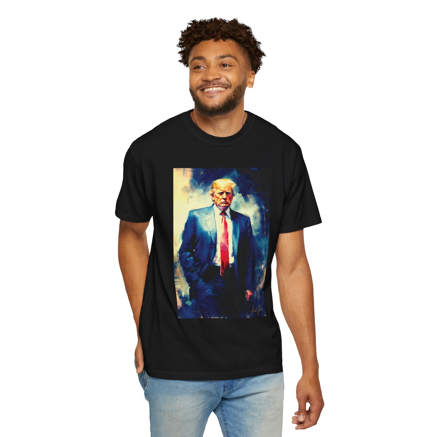 "Trump Portrait No. 6", Unisex T-shirt (Dark Colors)