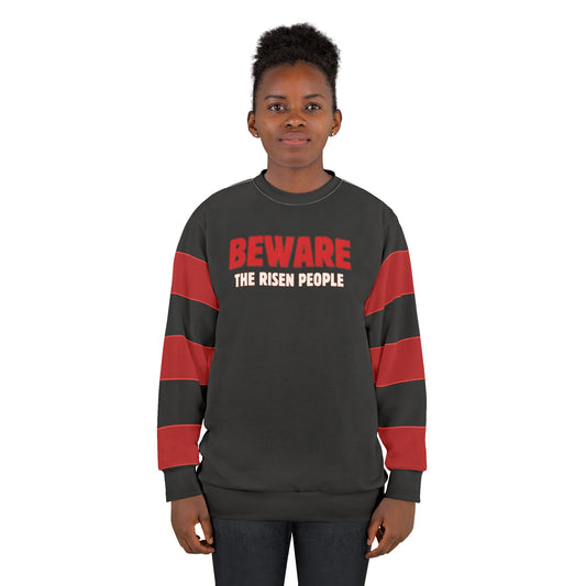 "Beware the Risen People", Unisex Sweatshirt (Void Black)