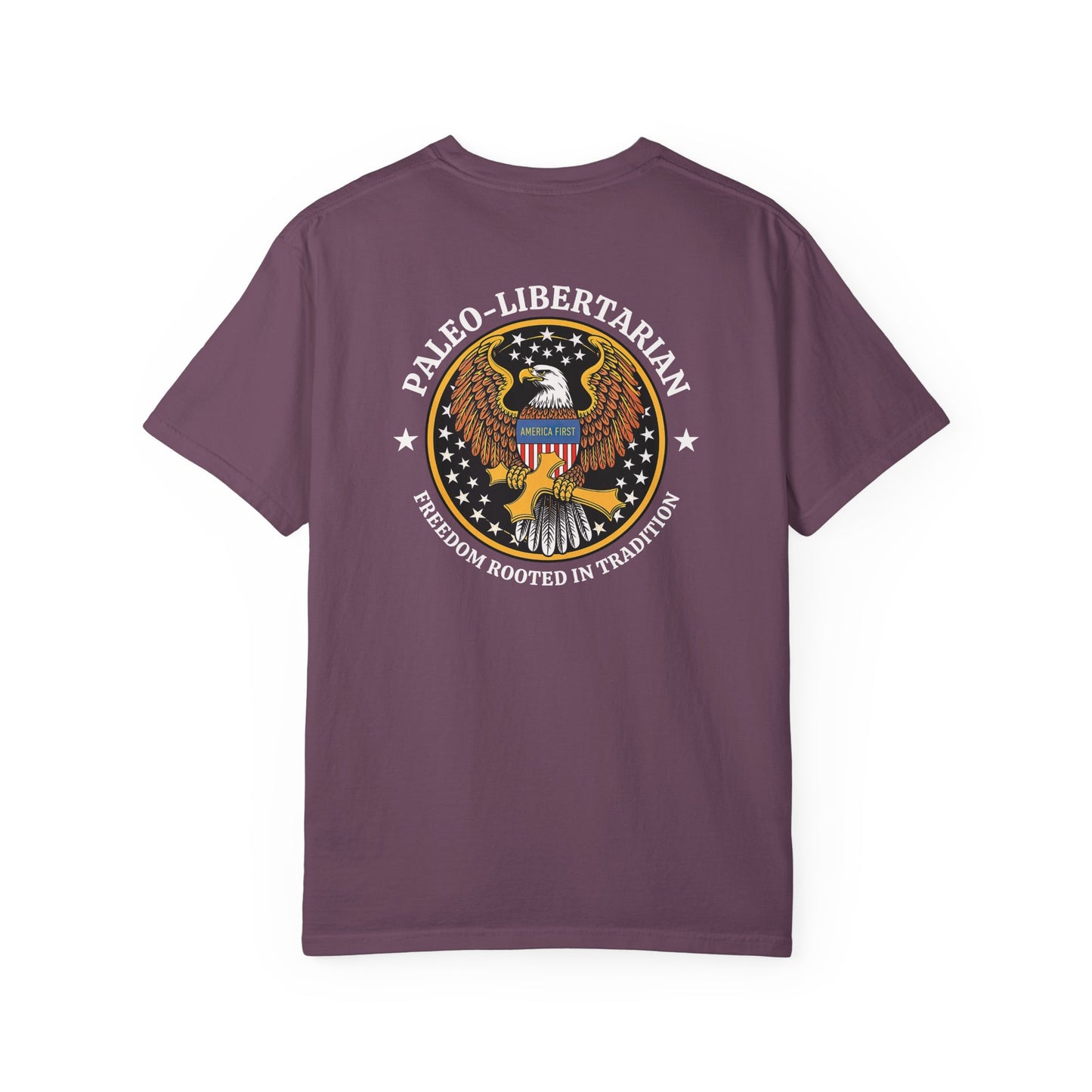 "Paleo-Libertarian" #01, Unisex T-shirt (Dark Colors)