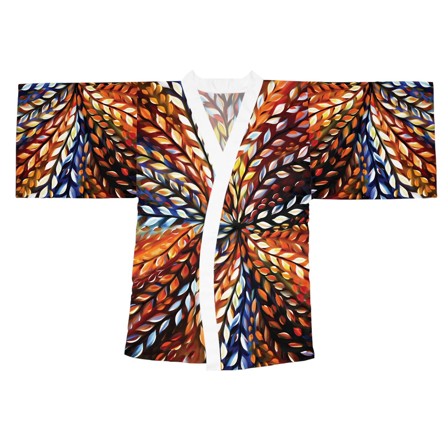 "Micro Beauty", Long Sleeve Kimono Robe