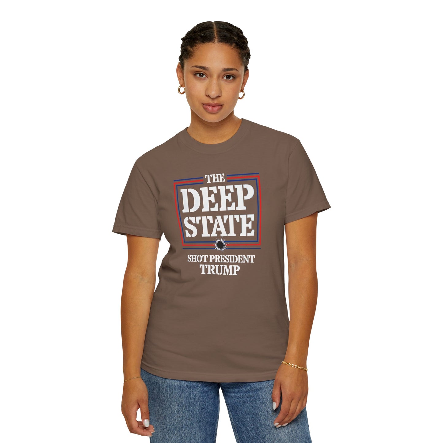 "The Deep State Shot President Trump" #01, Unisex T-shirt