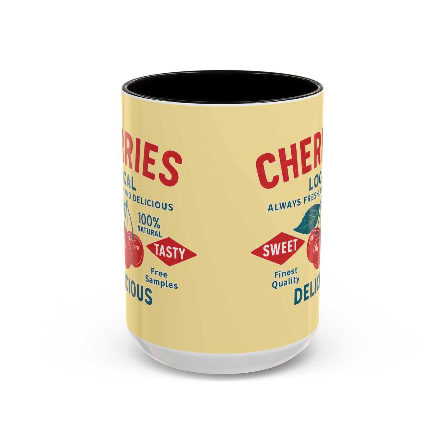 "Delicious Cherries", Colorful Mugs (11oz, 15oz) (Sanctum Veil)