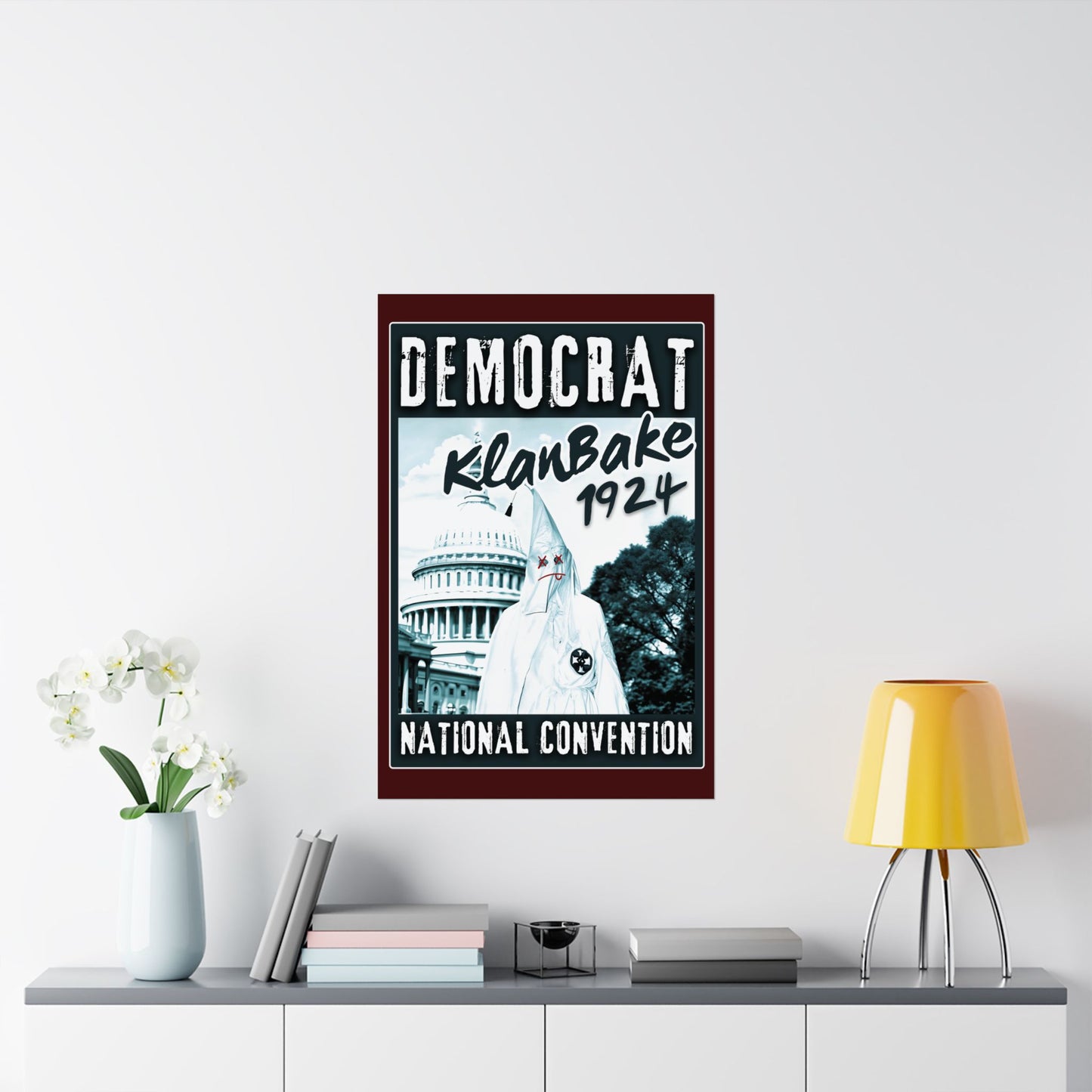 "Democrat KlanBake 1924", Matte Poster (Nine Tails Red)