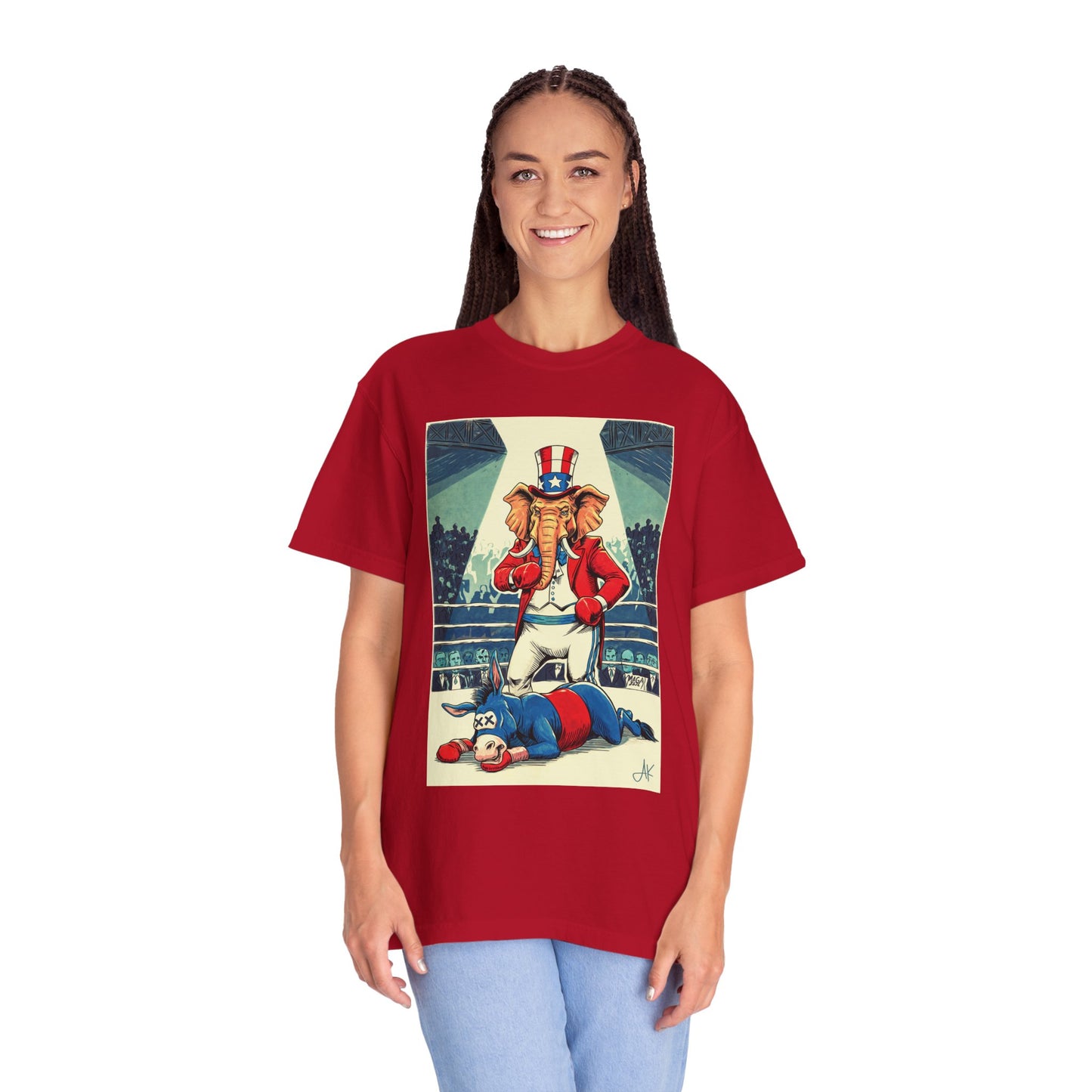 "Brutal Woke Knockout 2024", Unisex T-shirt (Dark Colors)