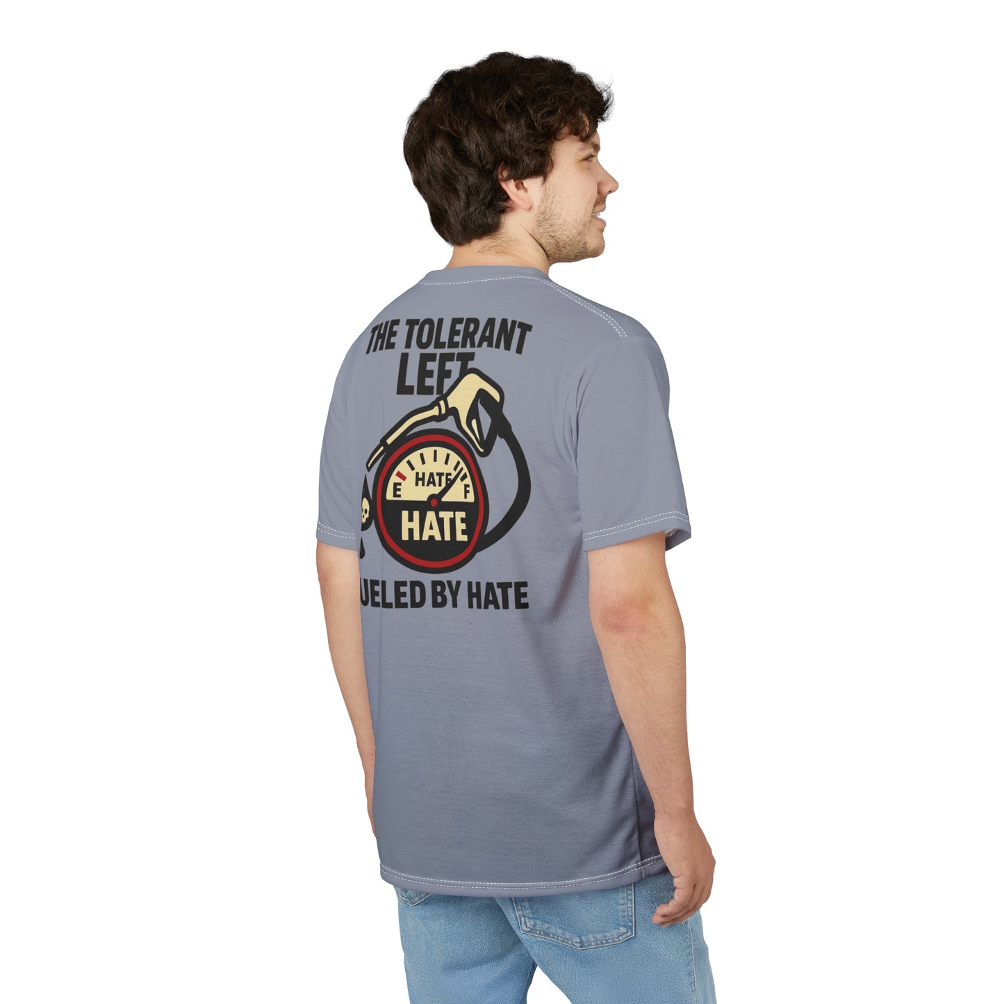 "The Tolerant Left", Unisex T-shirt (Concrete Grey)