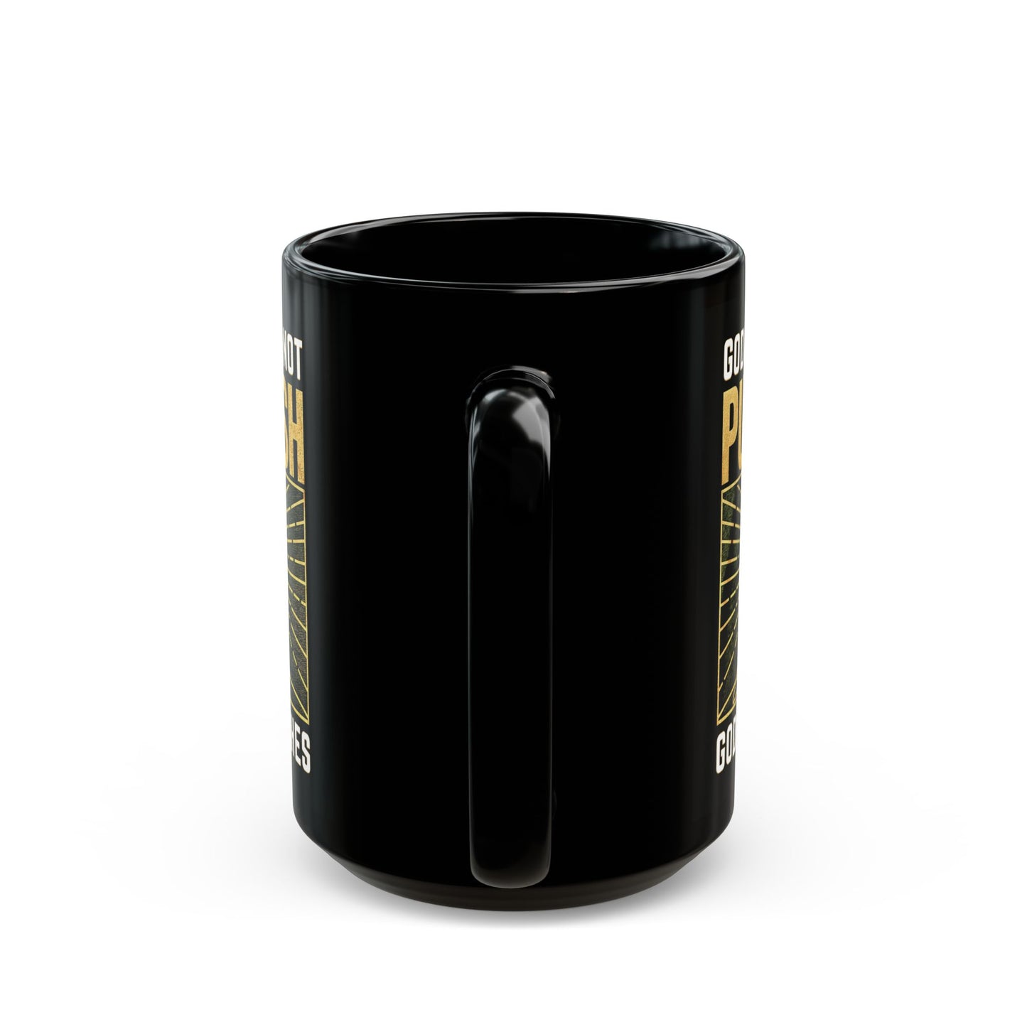 "God Does Not Punish - God Teaches" #03, Black Mug (11oz & 15oz)