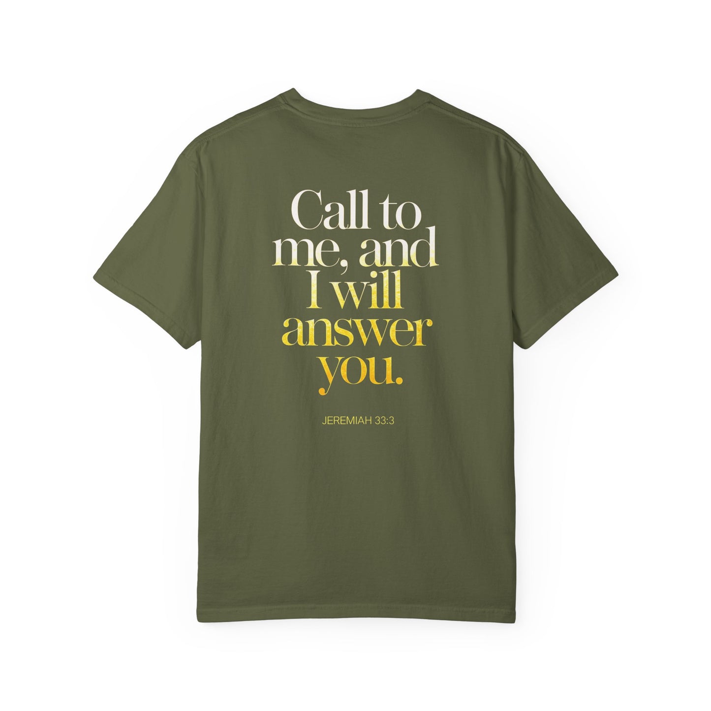 "Call to Me - Jeremiah 33:3" #02, Unisex T-shirt