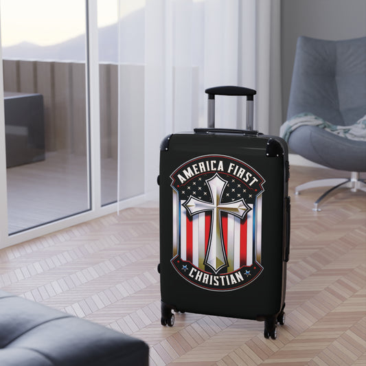 "America First - Christian" #01 Suitcases (Black)