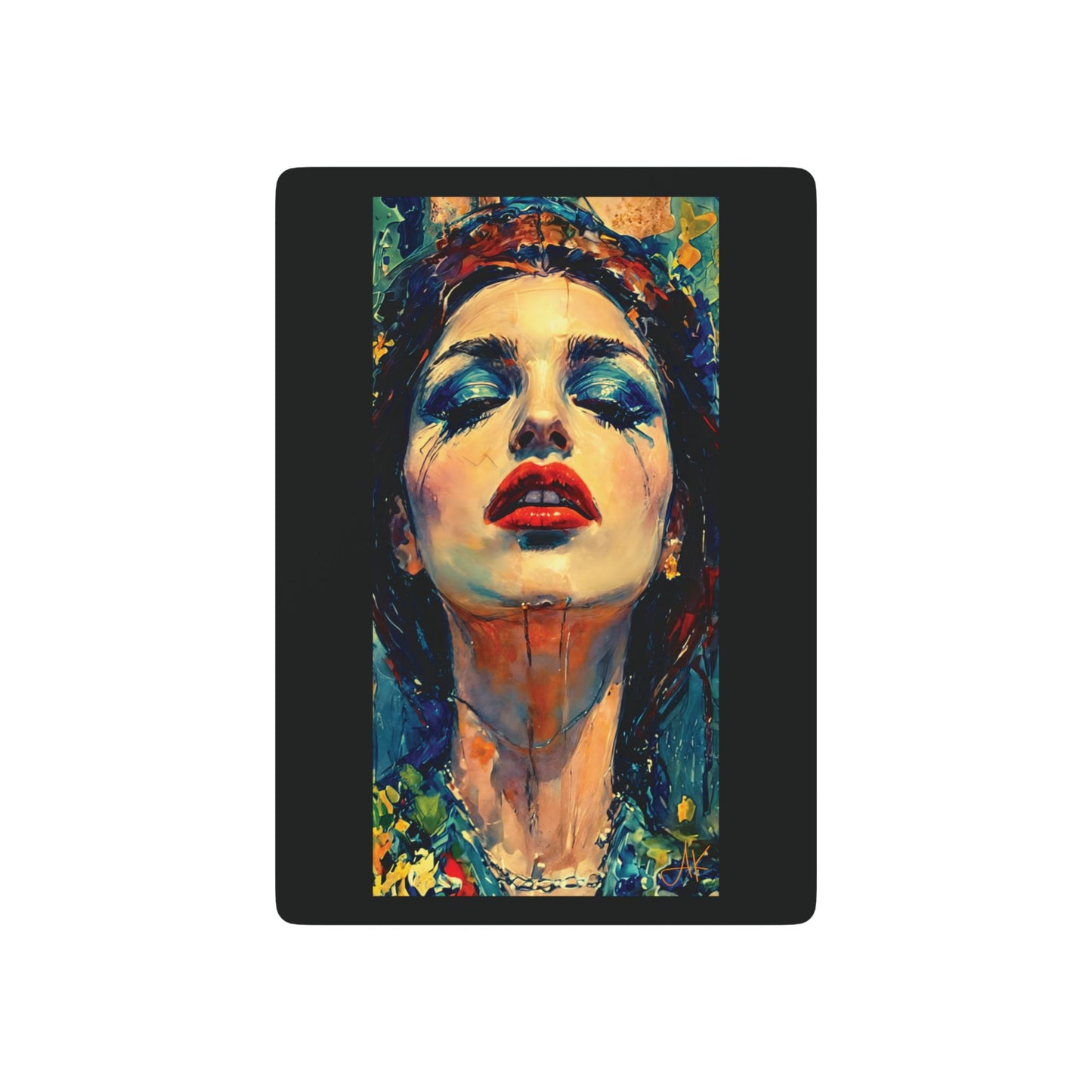 "Fallen Redemption", Fine Art Playing Cards (Void Black)