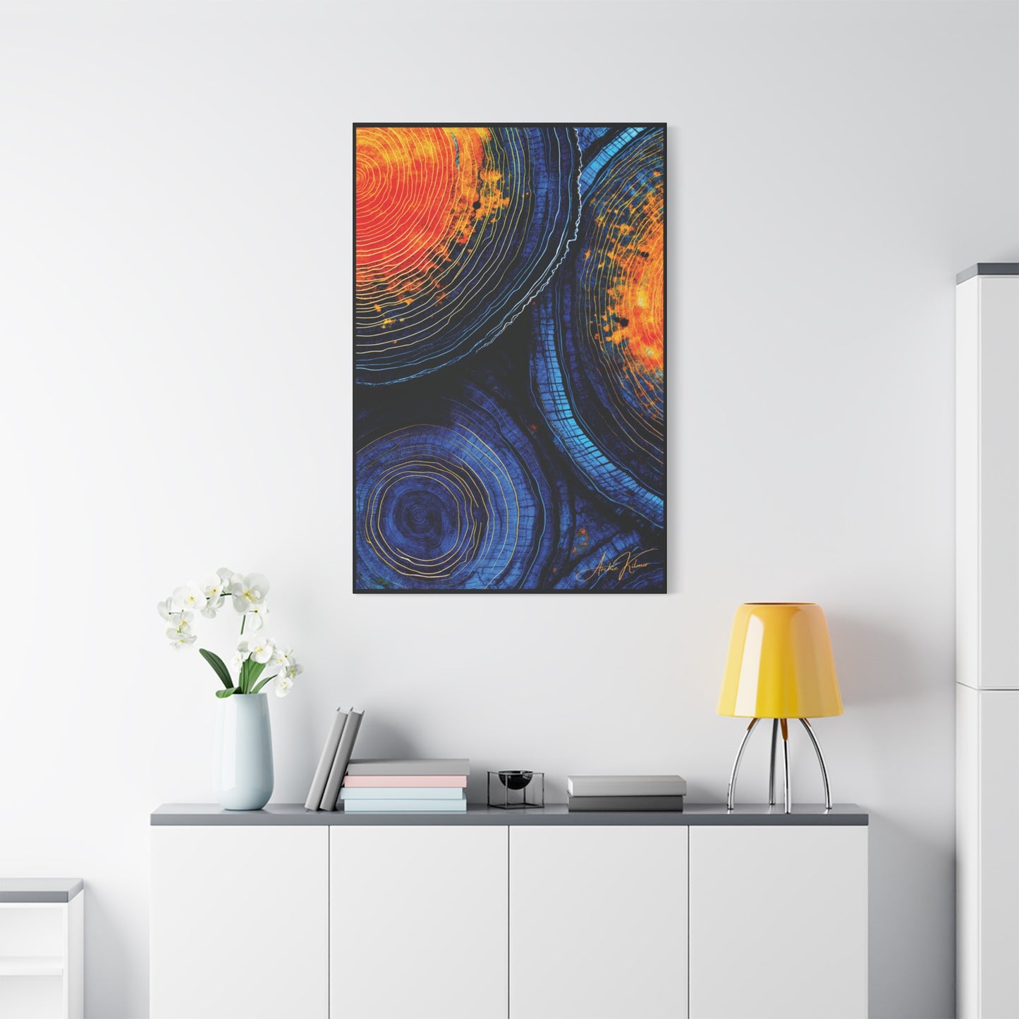 "History's Vibrance", Matte Canvas Fine Art Print