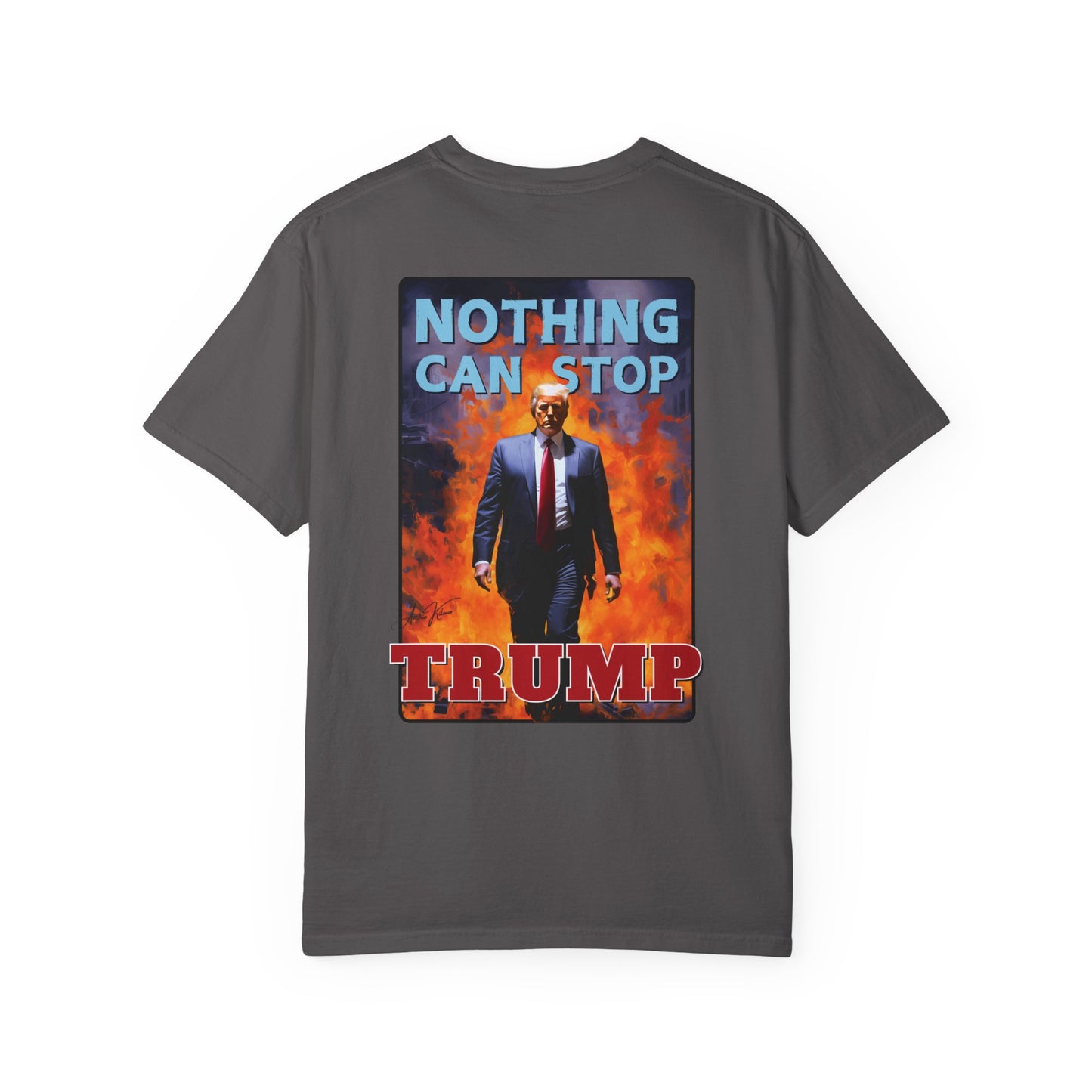 "Nothing Can Stop Trump", Unisex T-shirt (Dark Colors)