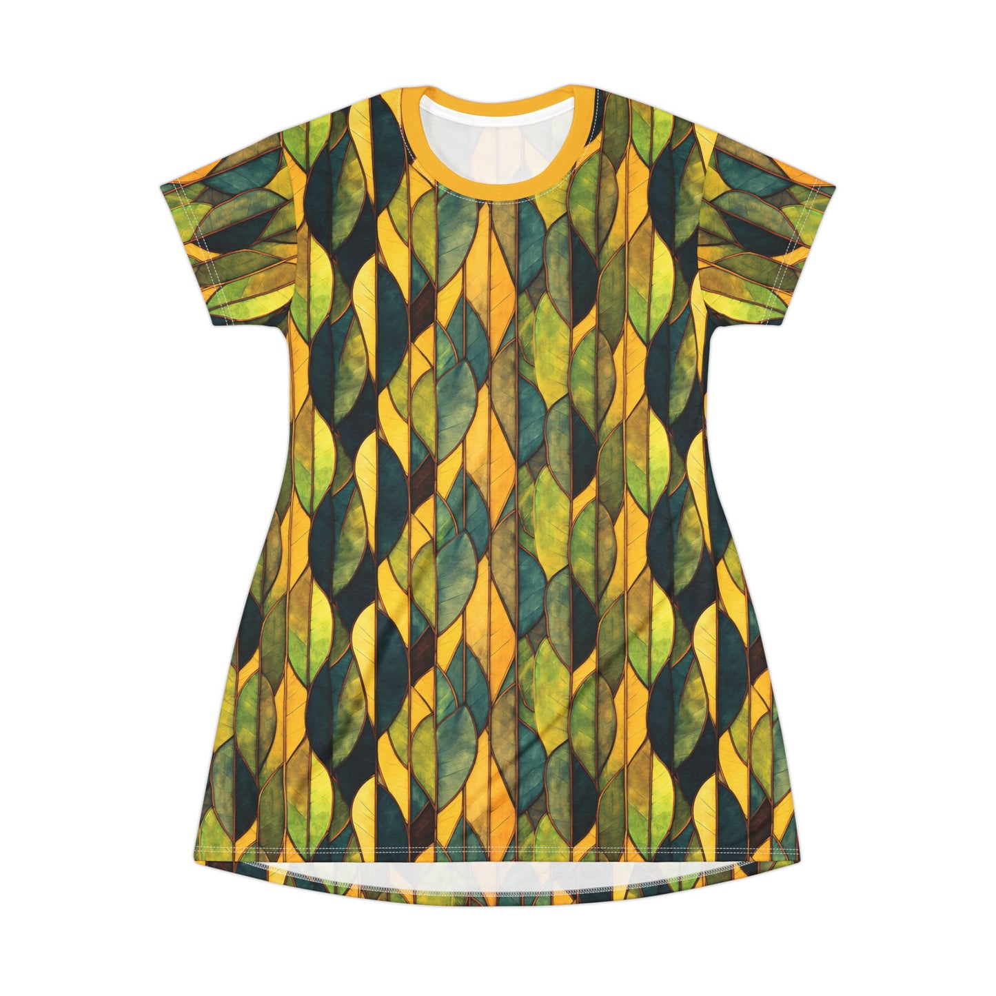 "Inner Grove", T-Shirt Dress (Amber Collar)