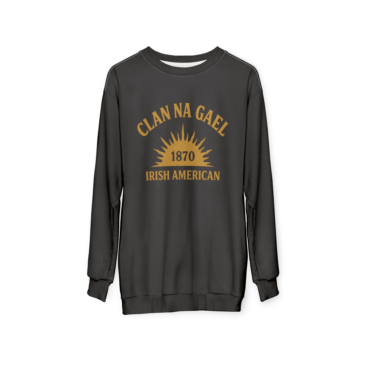 "Clan na Gael - Irish American", Unisex Sweatshirt (Raven Black)