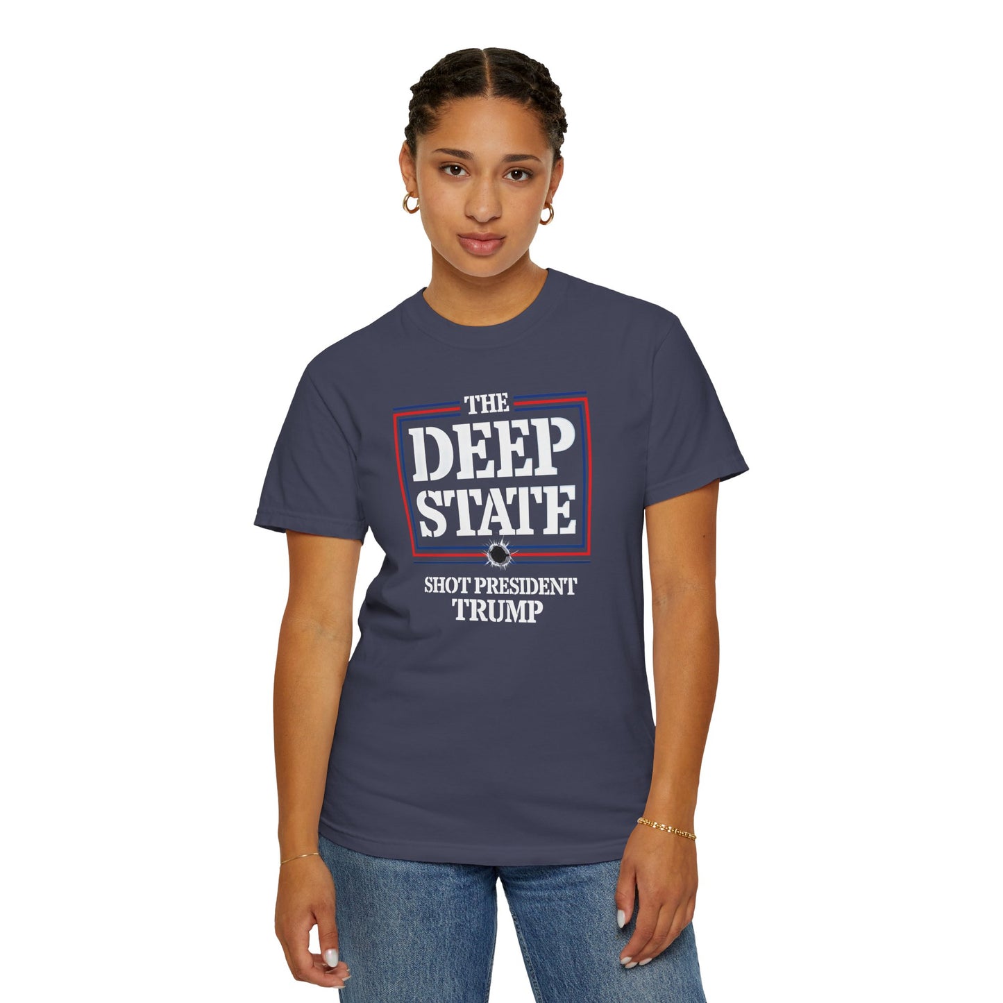 "The Deep State Shot President Trump" #01, Unisex T-shirt