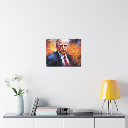 "Trump Portrait No. 9", Stretched Matte Canvas Fine Art Print