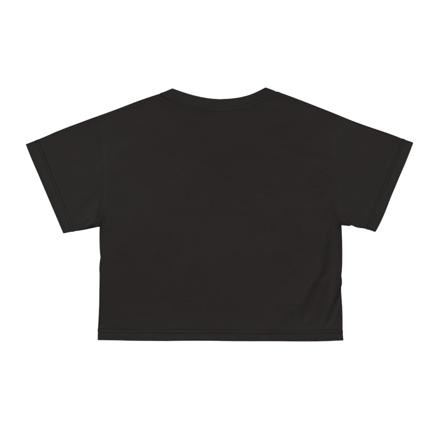 "Nazis were Socialists", Wearable Pattern Art Crop Tee (Soot Black)