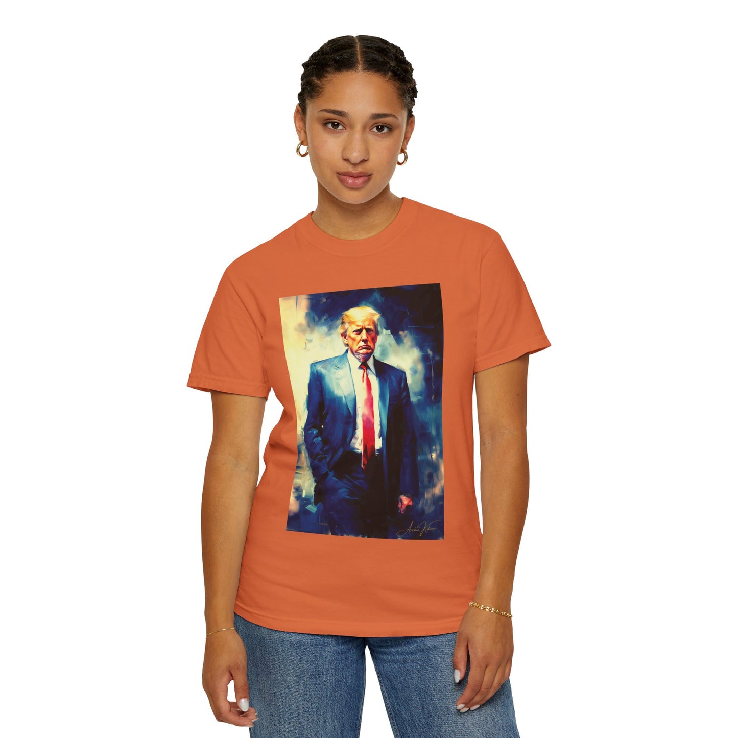 "Trump Portrait No. 6", Unisex T-shirt (Dark Colors)