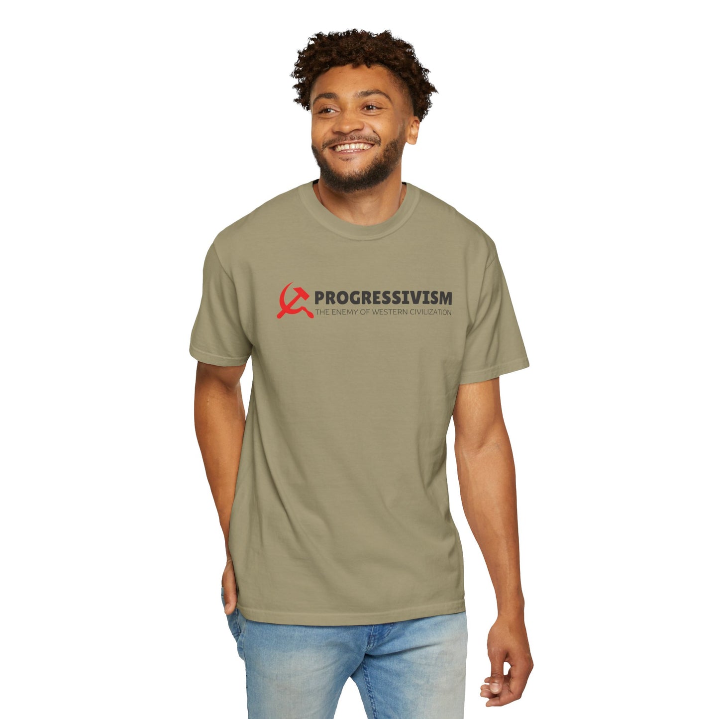 "Progressivism - Enemy of Western Civilization", Unisex T-shirt (Light Colors)