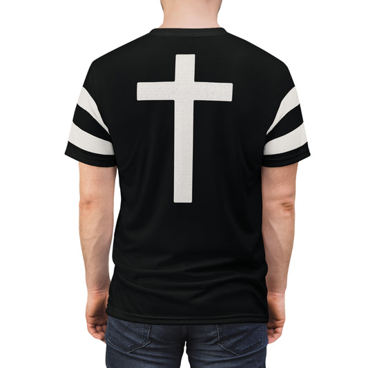 "Faith Overcomes Fear", Unisex Tee (Moonless Black)