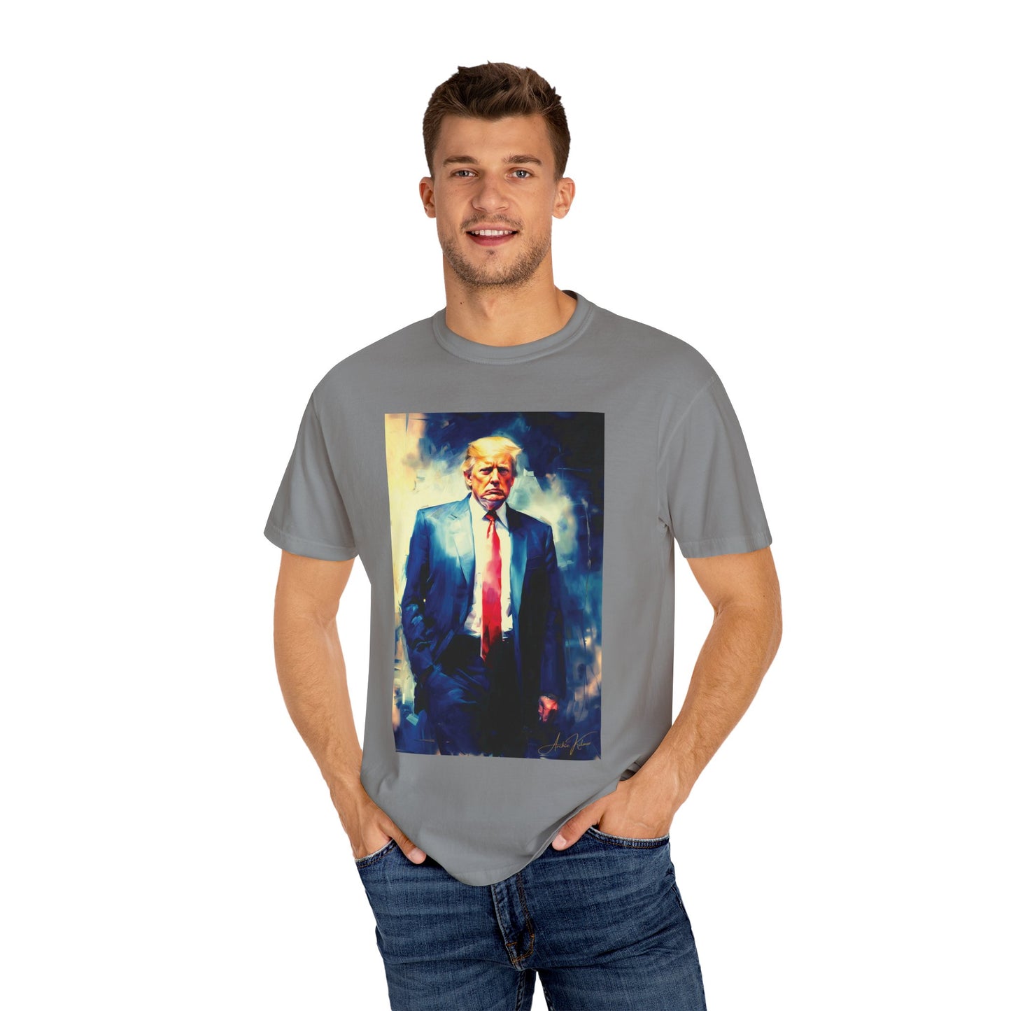 "Trump Portrait No. 6", Unisex T-shirt (Light Colors)