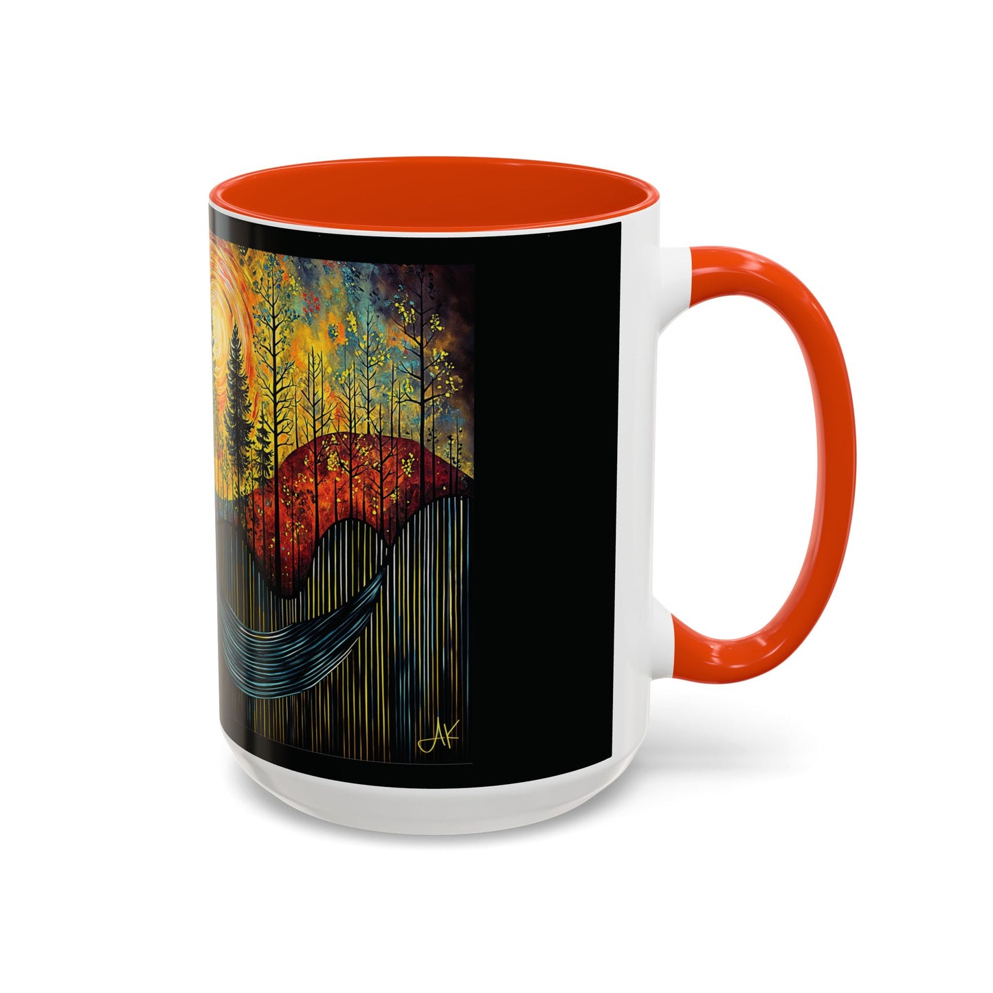 "Sacred Resonance", Colorful Mugs (11oz, 15oz)