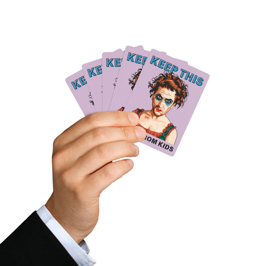 "Keep This Away from Kids", Cultural Playing Cards (Thistle)