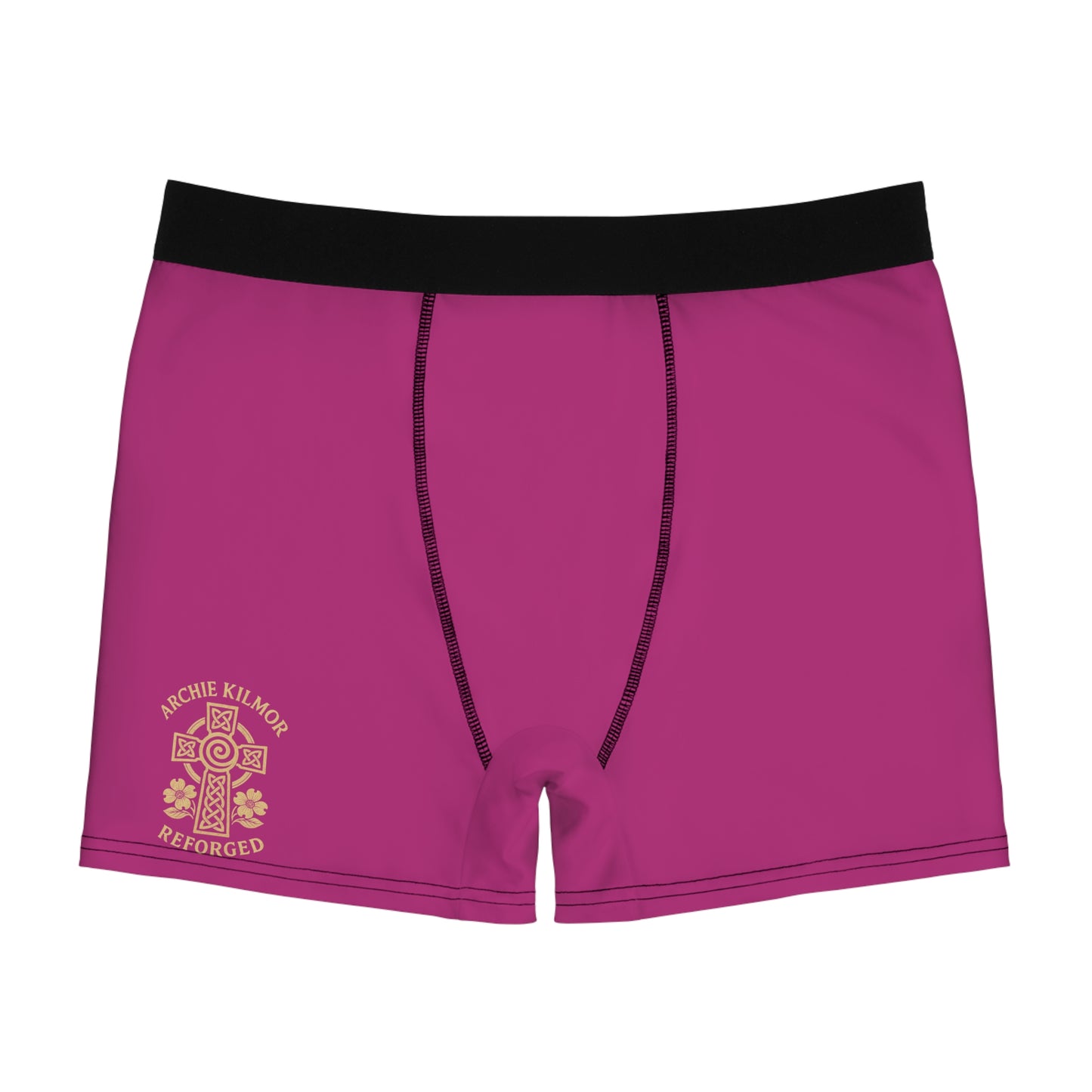 "Archie Kilmor Cross - Reforged" #01, Men's Boxer Briefs (Dark Pink)