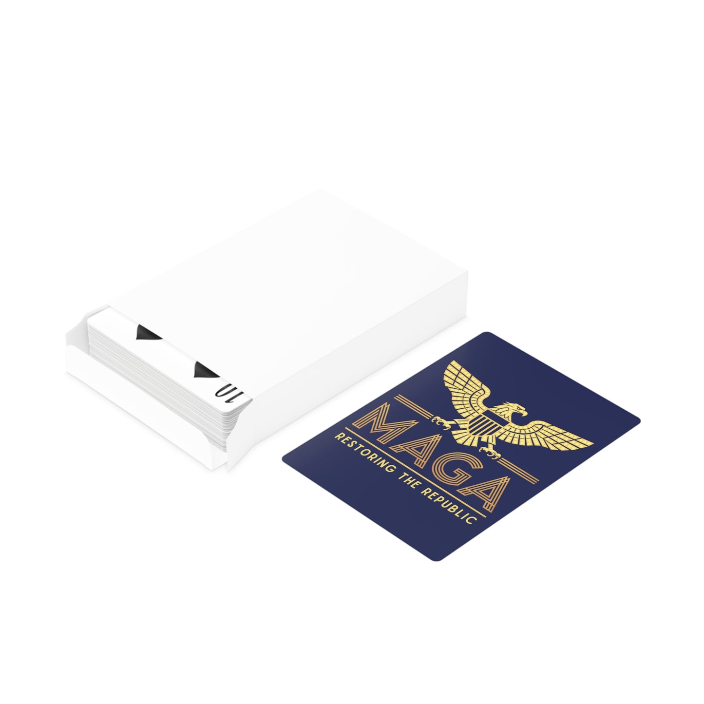 "MAGA - Restoring the Republic", Political Playing Cards (Norway Blue)