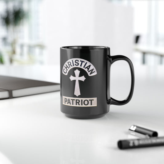 "Christian Patriot" #01, Black Mug (11oz & 15oz)