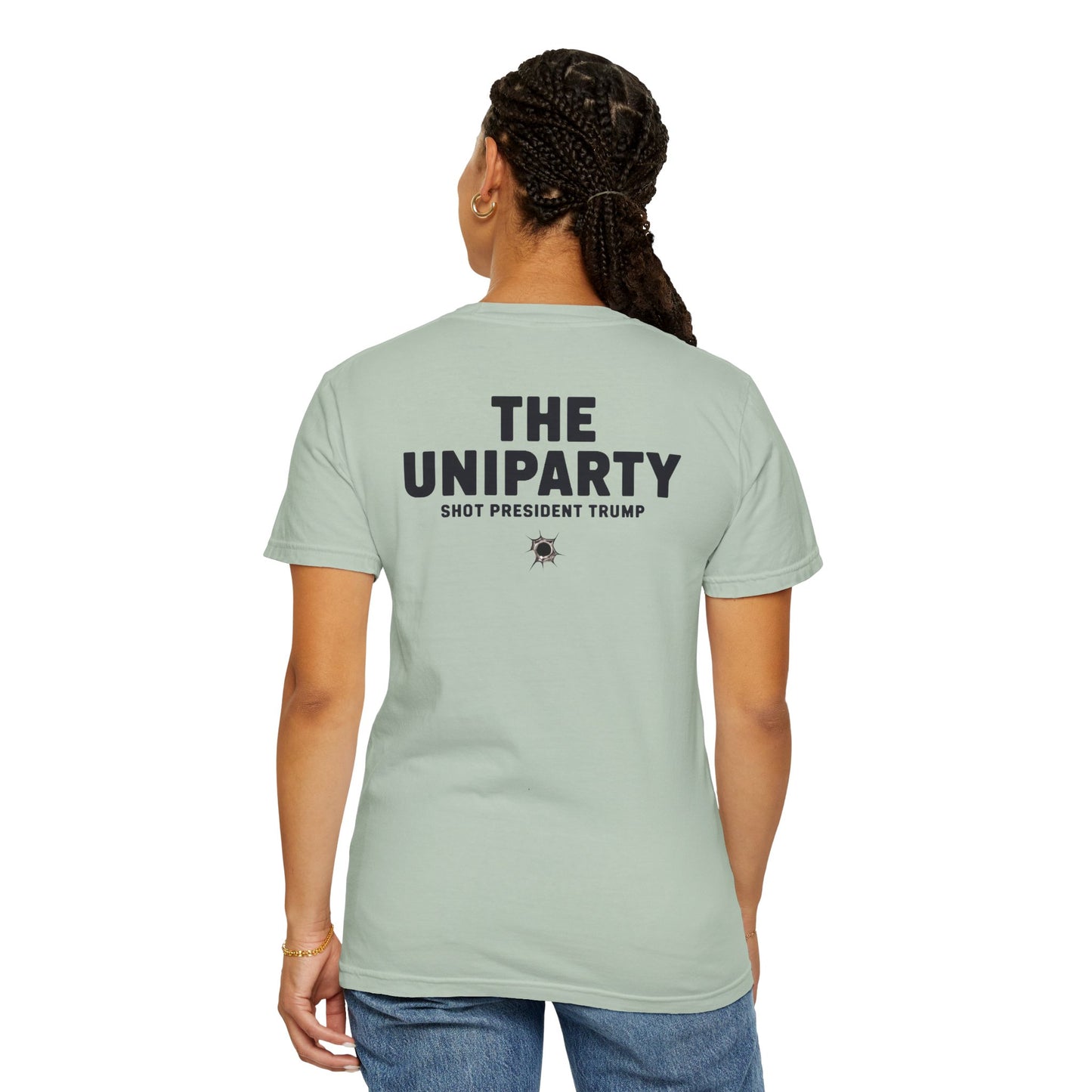 "The Uniparty Shot President Trump" #02, Unisex T-shirt