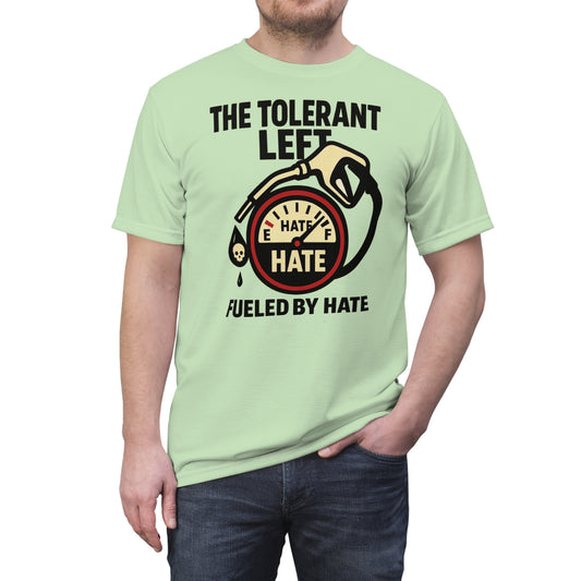 "The Tolerant Left", Unisex T-shirt (Soft Lime Green)