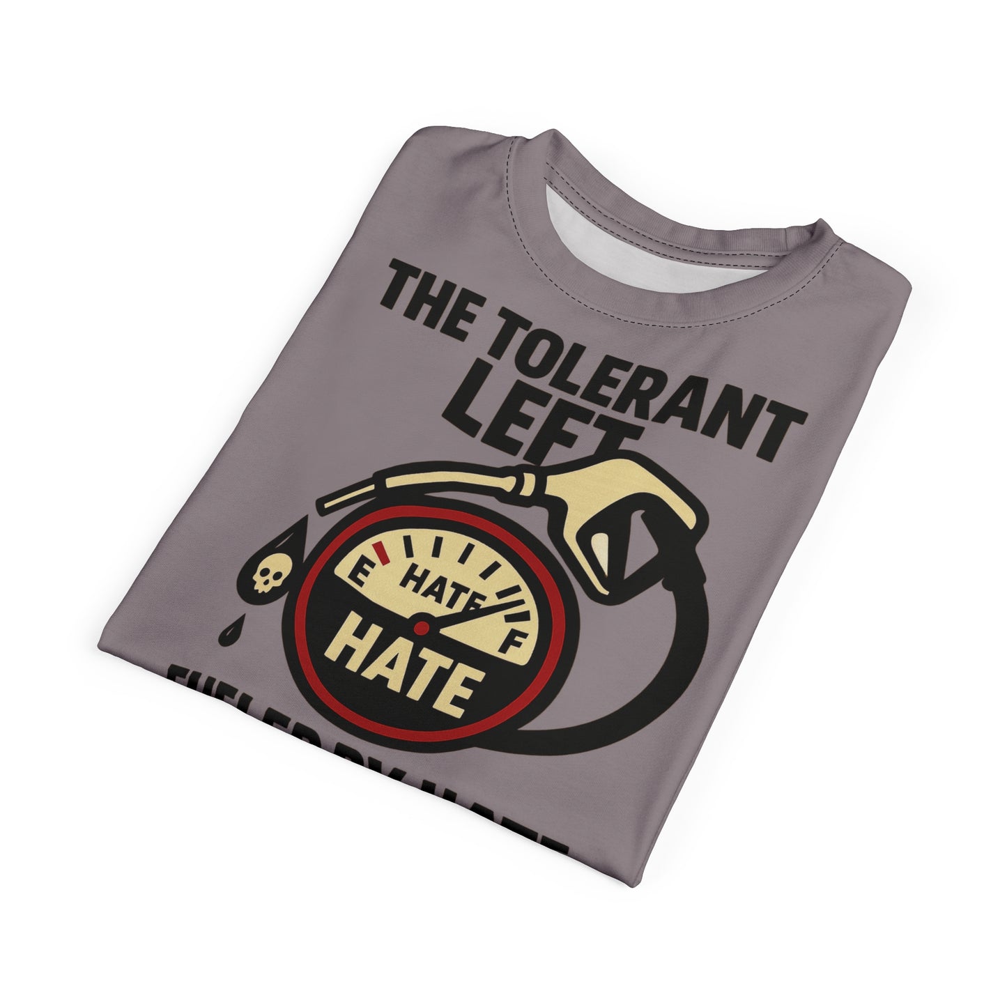 "The Tolerant Left", Unisex T-shirt (Walkway Pink Grey)