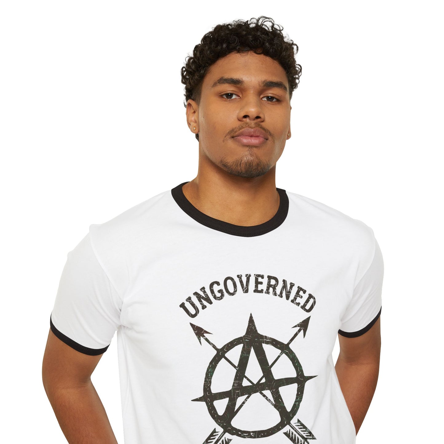 "Ungoverned Liberty", Unisex Cotton Ringer T-Shirt