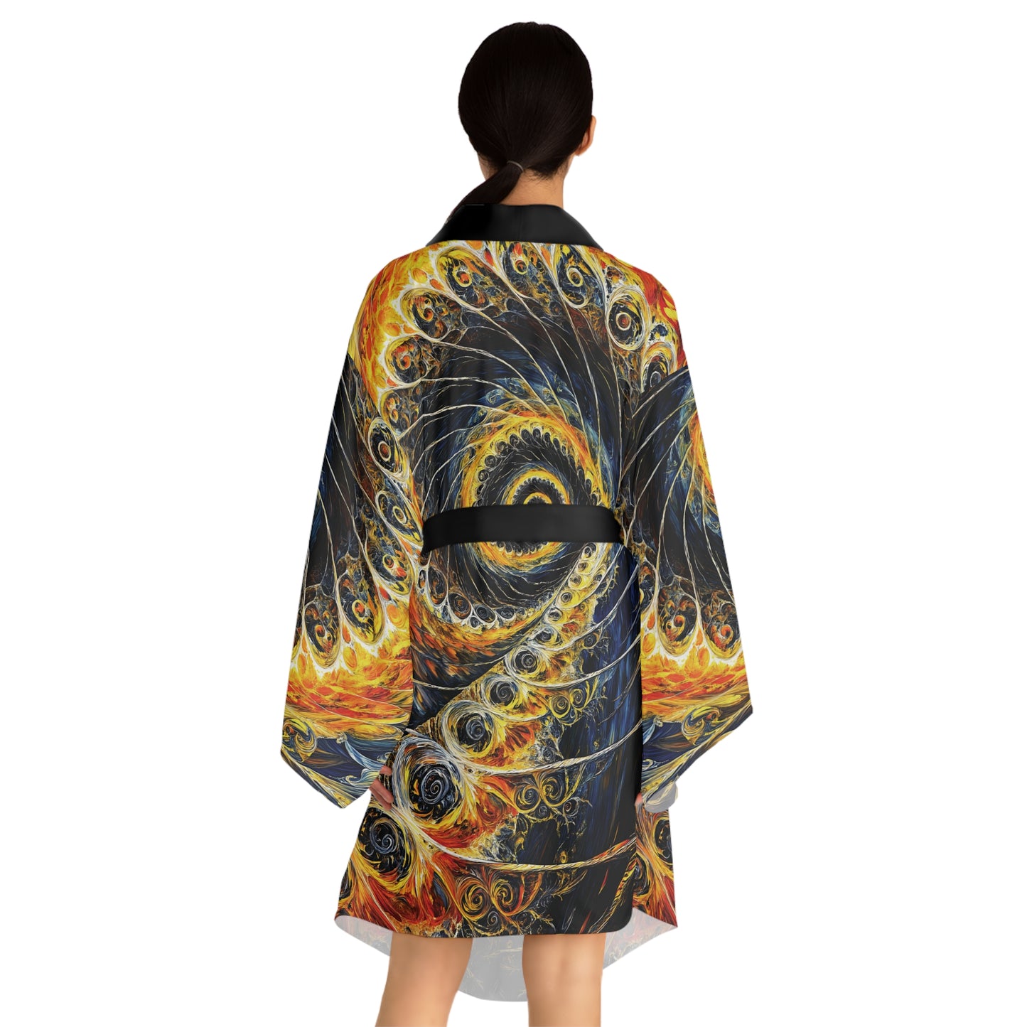 "Beauty of His Design", Long Sleeve Kimono Robe