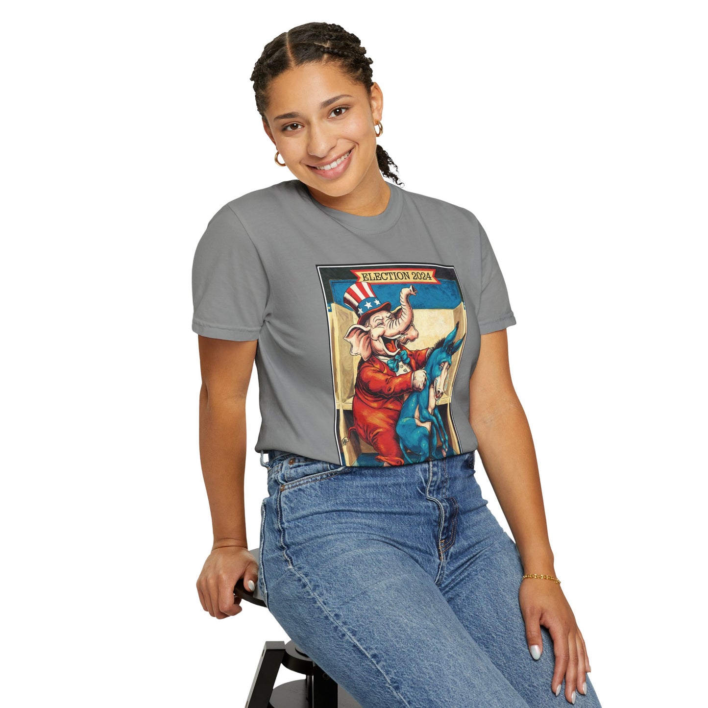 "MAGA Spanked the Donkeys 2024", Unisex T-shirt (Light Colors)